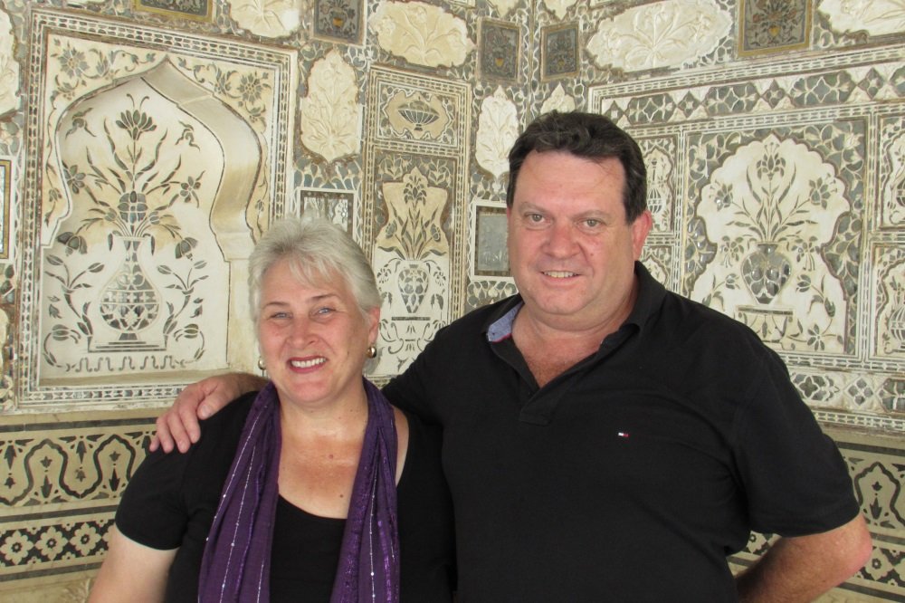 Ros and Alan at the Amber Fort