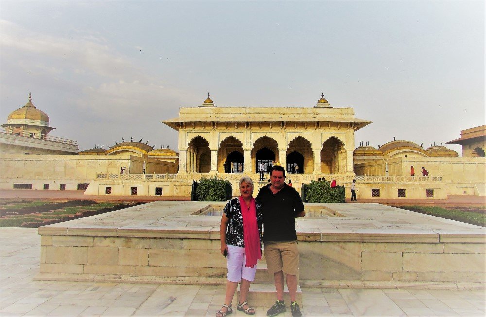 Alan & Ros at Agra Fort