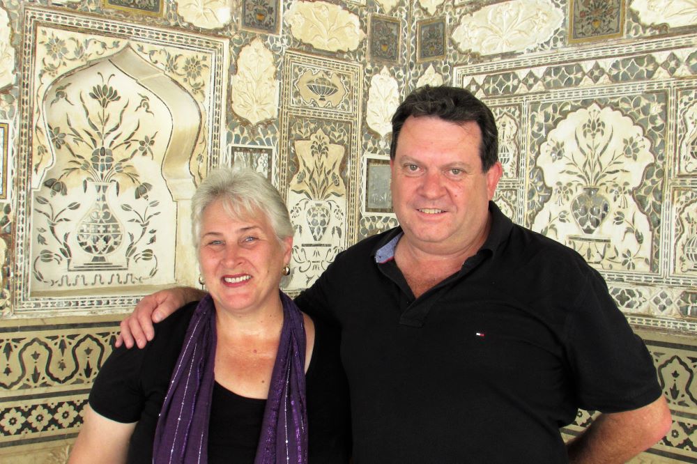 Ros & Alan in Amber Fort