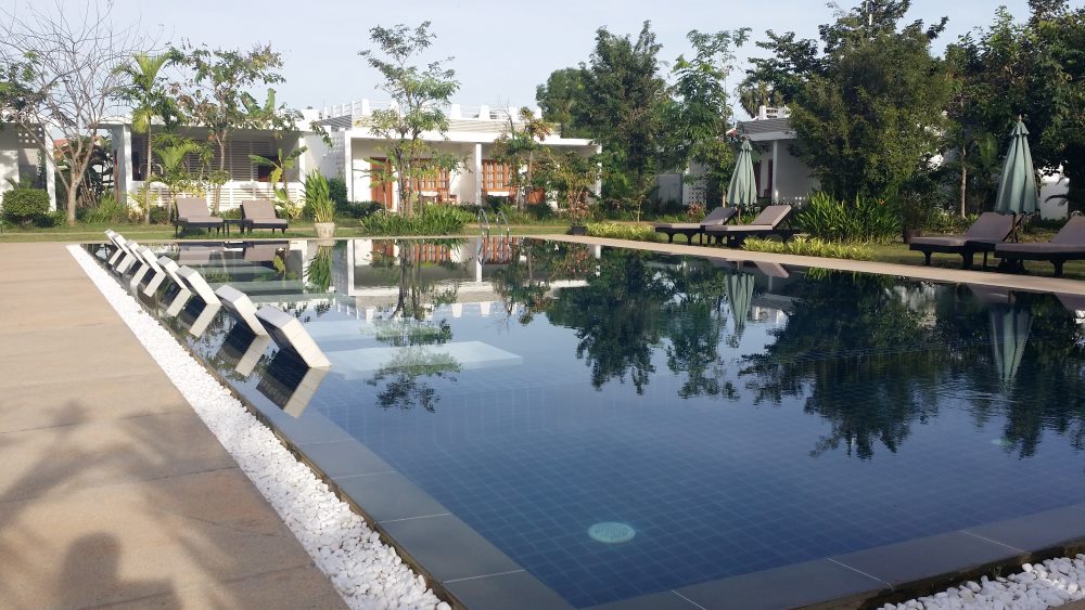 Full size resort pool. Just the place to unwind in Siem Reap
