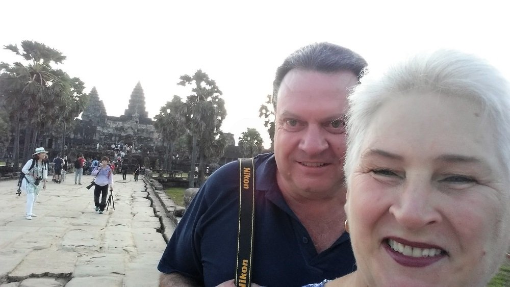 Alan & Ros at Angkor Wat