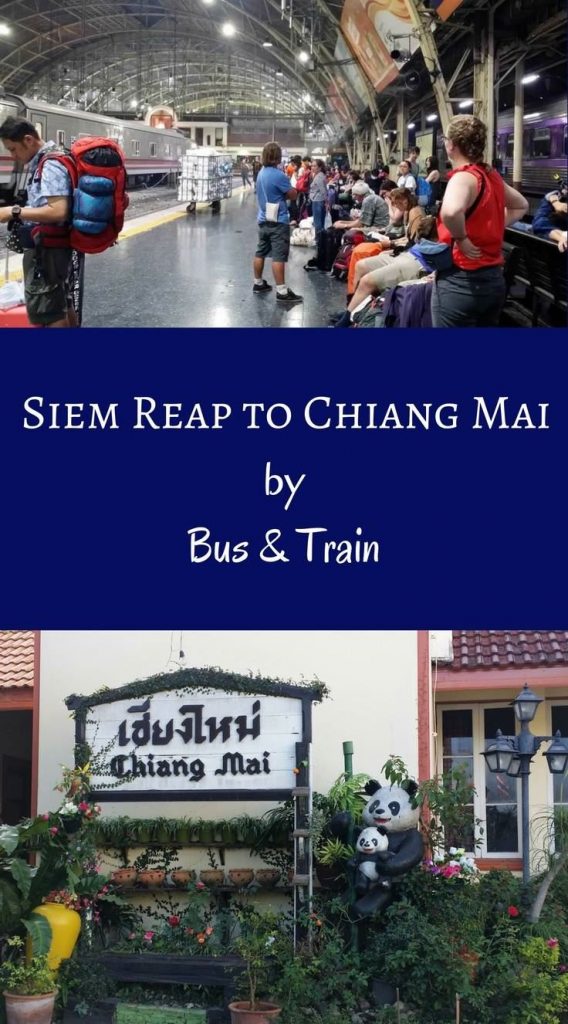 How to travel from Siem Reap to Chiang Mai Thailand by Bus and Train. Siem Reap to Bangkok by Bus. Bangkok to Chiang Mai by Train. #siemreapbus #bangkoktrain