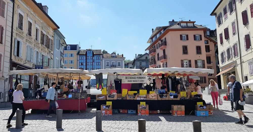 Evian les Bains markets