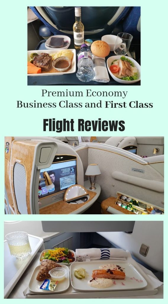 Ever wondered what it's like to fly First Class vs Business Class? We compare flight comparisons in our flight reviews of Premium Economy, Business and First Class flights #firstclass #businessclass #premiumeconomy #flying