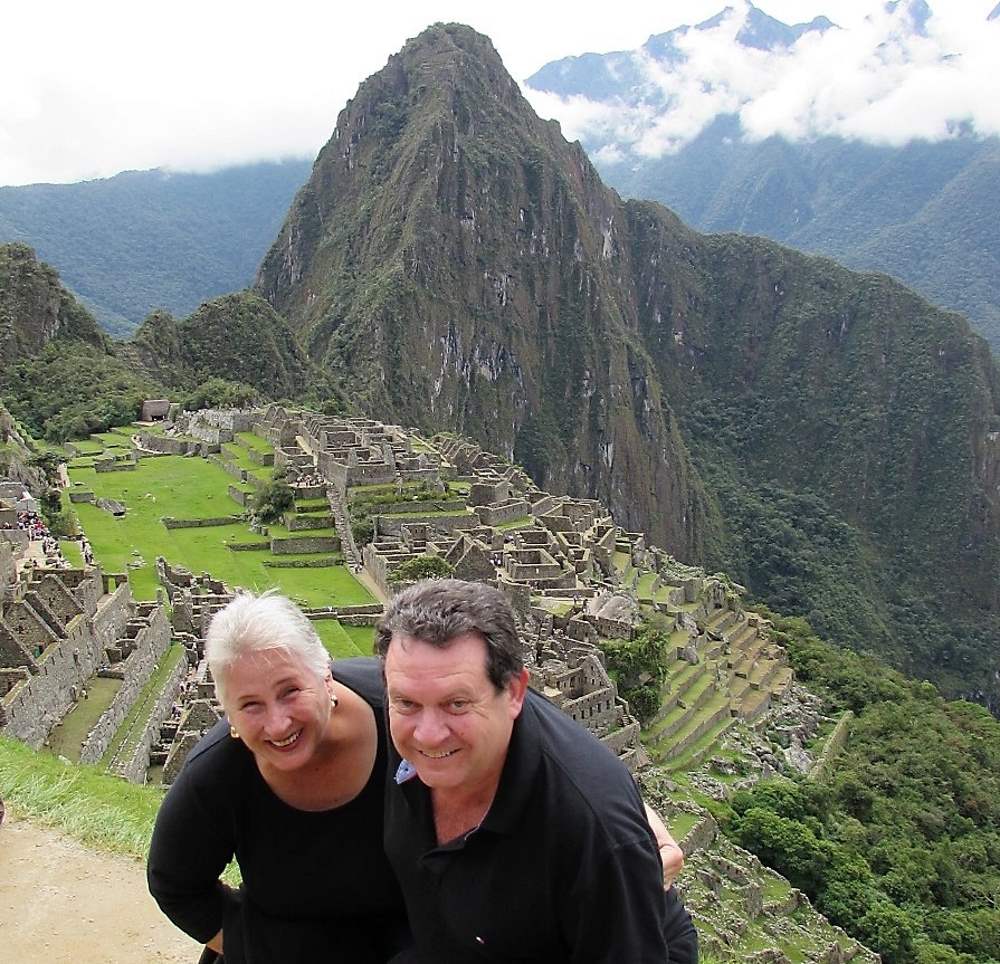 Ros and Alan at Machu Picchu Peru