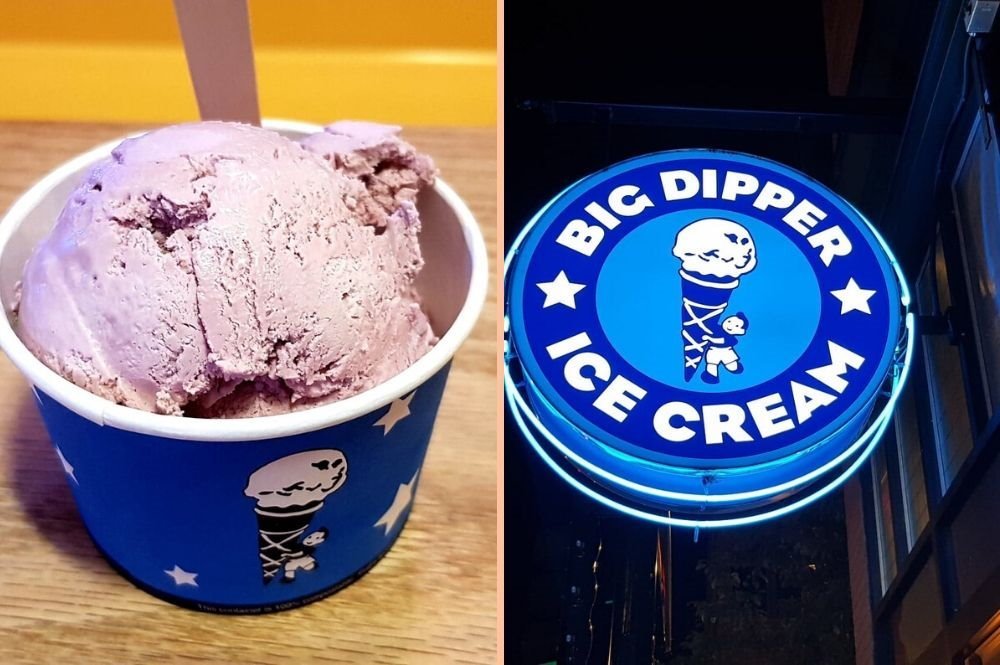 The Big Dipper has a large selection of delicious ice cream flavours including Huckberry, what could be more Montanan than that?