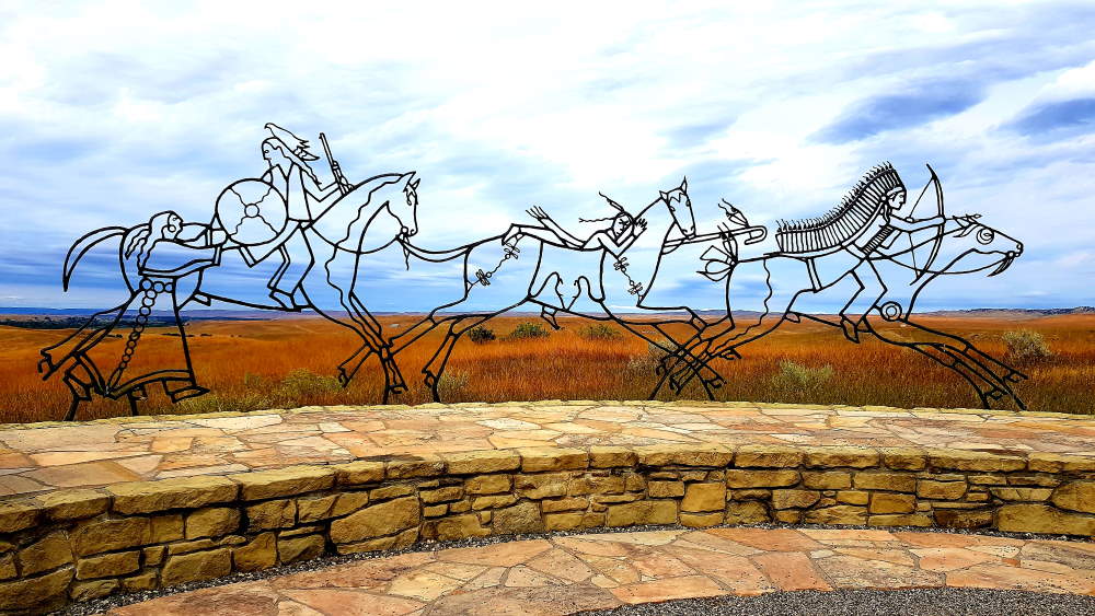 Spirit Warrior Sculpture at the Little Bighorn Battlefield National Monument