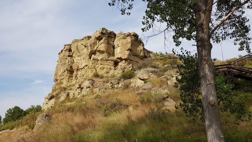 Pompey's Pillar a 40 minute drive from Billings Montana a popular Billings day tour