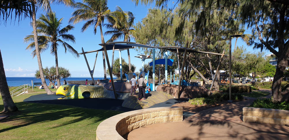 Bargara playground is a popular destination for visitors to Bargara beach 