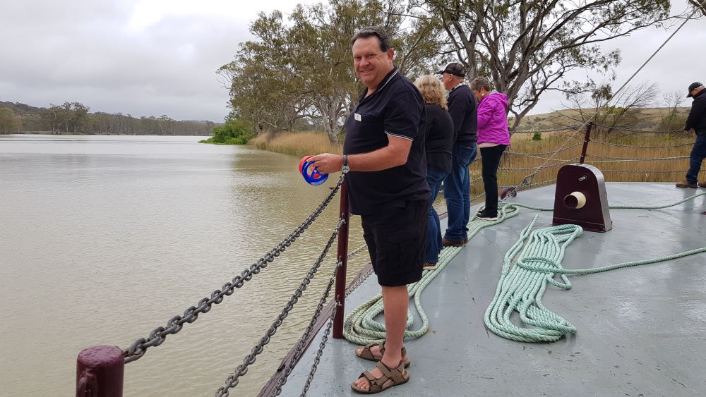 Alan on the PS Murray Princess