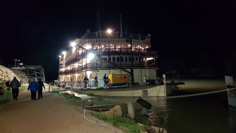 Murray River Princess at night