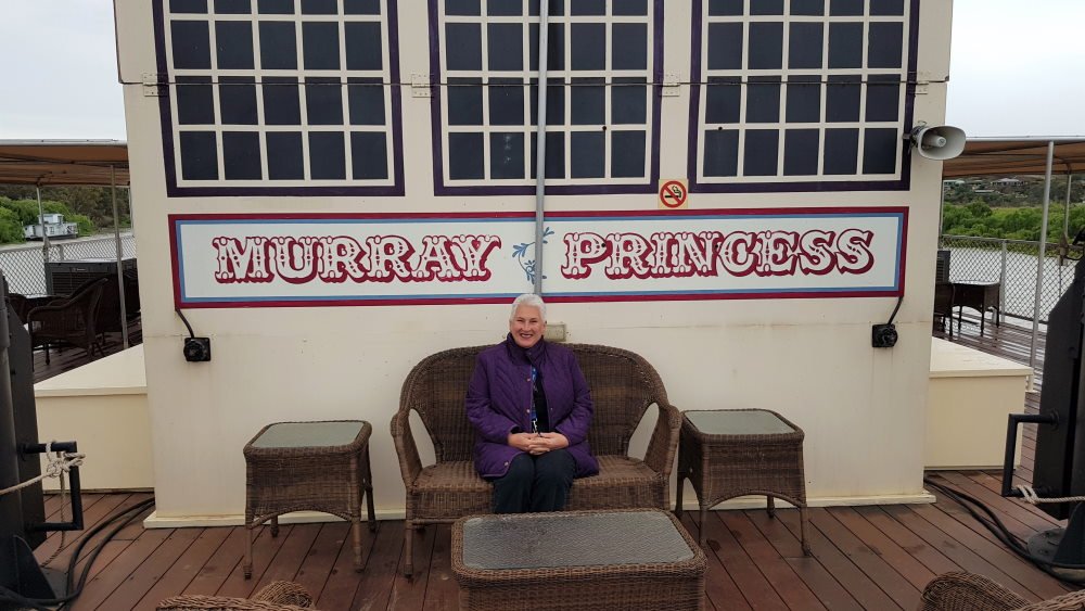 Ros on the Murray Princess