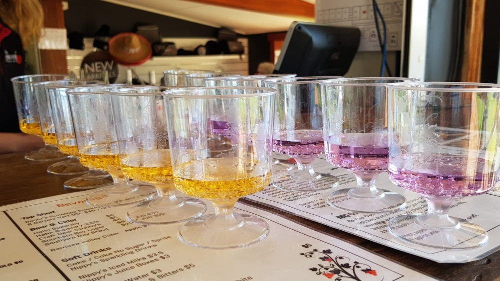 Wine and Sangria tasting along the Murray.