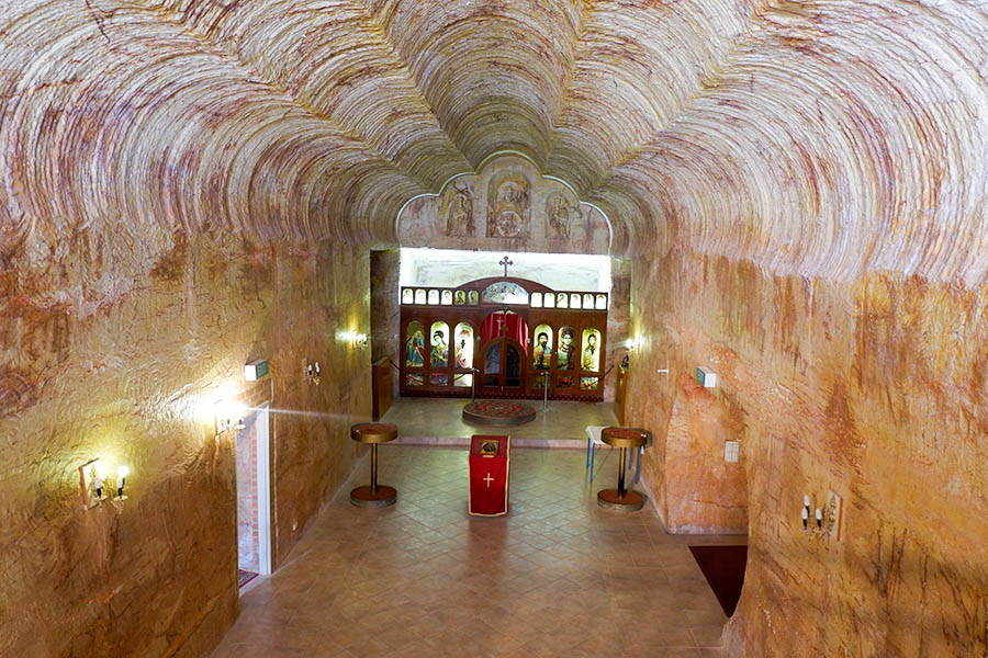 Visit the underground Orthadox Church in Coober Pedy during your weekend getaway from Adelaide