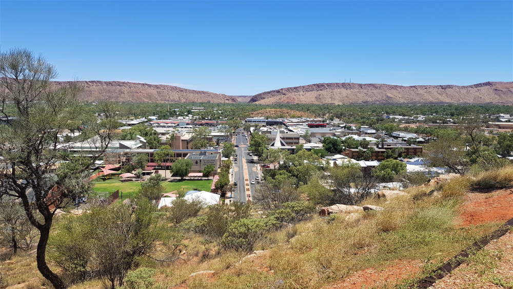 Uluru travel guide View of Alice Springs