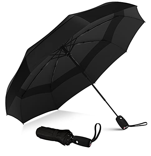 Repel Windproof Travel Umbrella with Teflon Coating 
