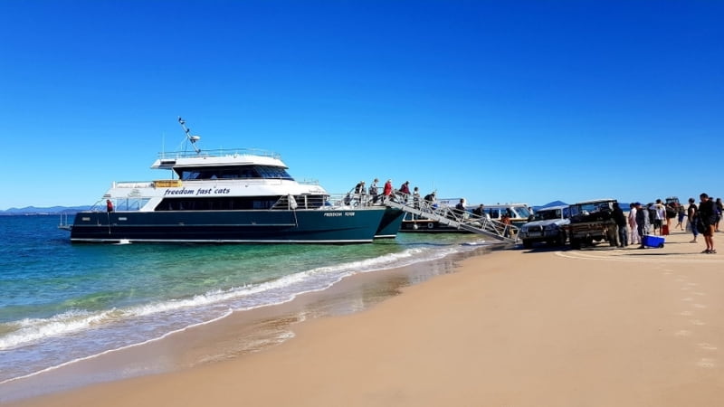 Arriving on Great Keppel Island
