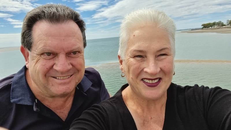 Ros and Alan at Hervey Bay