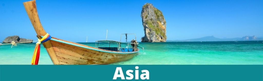 Asia travel destination