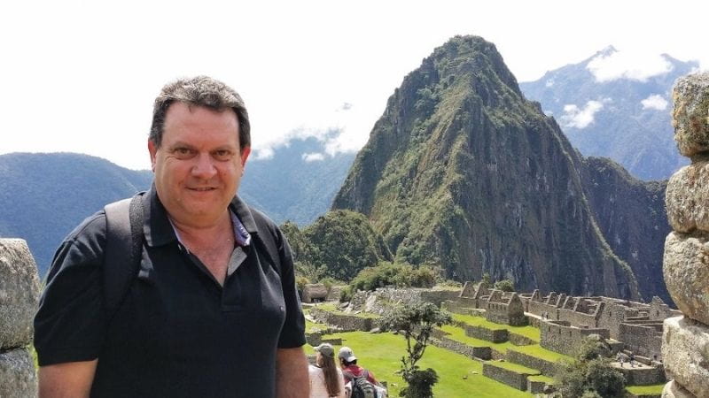 Alan Cuthbertson at Machu Picchu