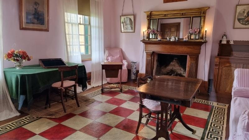Inside the Civil Officers Row house