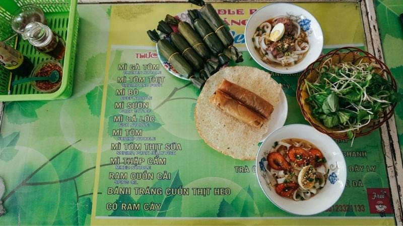 No Vietnam travel would be complete without trying the local dishes such as Mi Quang
