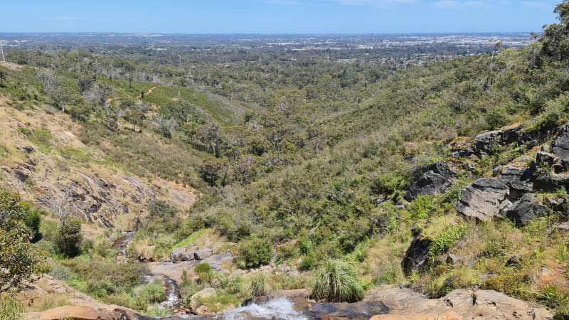  Lesmurdie Falls a popular hike in Perth