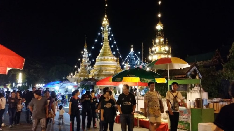 Night Market Mae Hong Son Northern Thailand