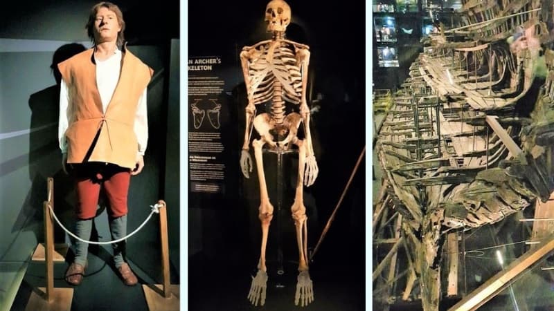 Archer skeleton of the Mary Rose