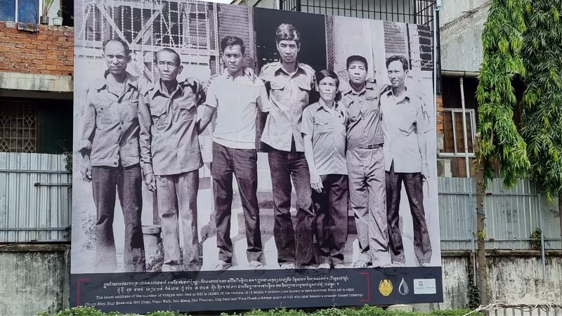 Seven of the twelve survivors of S21 Prison Phnom Penh